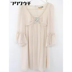 ◇ prideglide プライドグライド 長袖 ミニ ワンピース サイズ38 ベージュ系 レディース  【中古】 【1107090010564】のサムネイル