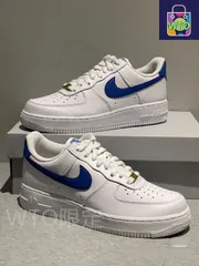 お値下げしました??即購入新品箱付?? NIKE AIR FORCE 1 LOW ホワイト/ロイヤルブルー  ナイキ-WTO輸入3