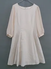 ◇ LODISPOTTO ロディスポット 七分袖 ミニ ワンピース サイズM ベージュ系 レディース  【中古】 【1206210015059】
