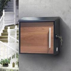 木製ポスト 郵便受け ウォルナット塗装 ハンドメイド 壁掛けポスト 北欧 木製ポスト 郵便受け ウォルナット塗装 ハンドメイド 壁掛けポスト