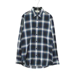 SAINT LAURENT PARIS (サンローランパリ) 14AW オンブレチェック総柄ロングスリーブシャツ 長袖 ブルー ホワイト 340855 Y854Fのサムネイル