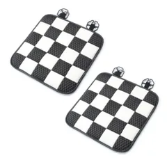 【数量限定】MINI ミニ などに最適 BMW 低反発 シート クッション 2枚セット チェッカーフラッグ 座布団 シートクッション シートカバー ユニオンジャック チェッカーフラッグ
