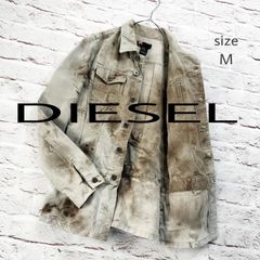 DIESEL パーカー ニット柄プリント スナップボタン - メルカリ