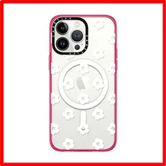 【送料無料 】Ditsy Daisies - White_iPhone 14 Pro Max (Hot Pink) CASETiFY コンパクト iPhone