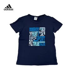 868◯ adidas tシャツ　カットソー　ネイビー