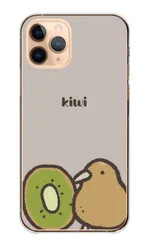 iPhone 16 Pro ケース カバー アイフォン16プロ スマホケース ハードケース キウイ 鳥 フルーツ 動物 あにまる ゆるい シンプル くすみカラー イラスト 可愛い かわいい カラー02