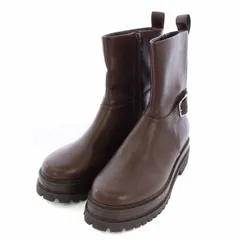 スナイデル SNIDEL 22AW エンジニア ショート ブーツ M 23.5cm 茶 ブラウン /TK