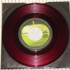 シングルレコード　アップル赤盤　ビートルズ　ゲット・バック　AR-2279　￥400　BEATLES　GET BACK　APPLE　REDWAX