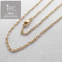＊1本＊ サージカルステンレス 60cm 小豆チェーン ネックレス SUS304 ch027