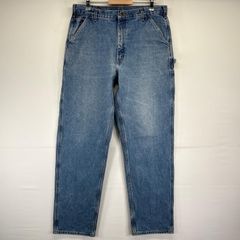 古着 Carhartt ダブルニー デニムペインターパンツ フェード W40