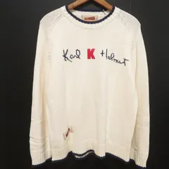 #wnc カールヘルム KarlHelmut ニット セーター アイボリー 刺繍 ロゴ メンズ [856454]のサムネイル