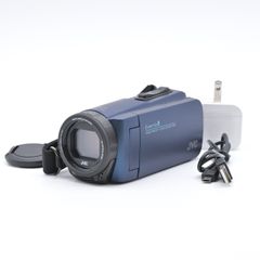 JVC ジェーブイシー Everio R ネイビーブルー GZ-R480-A ビデオカメラ【中古】