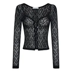 未開封 新品 threetimes Romantic lace cardi