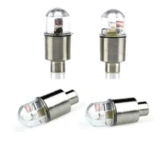 新品 SUNNY タイヤ バルブキャップ LEDライト 電池式 振動センサー付き レインボー 自動車/バイク/自転車 夜走行中自動点灯 夜中の自転車走行安全対策 4個セットYKTL04-SNY
