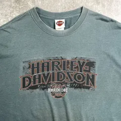 00年代 USA製 Harley-Davidson ハーレーダビッドソン ロングTシャツ ロンT モーターサイクル メンズ2XL 