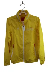 【美品】le coq sportif(ルコックスポルティフ) ウィンドブレーカー 黄色 レディース M ゴルフ用品 2410-0096 中古