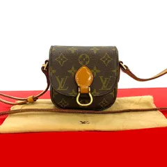 極 美品 袋付き LOUIS VUITTON ルイヴィトン ヴィンテージ ミニ ミニ サンクルー モノグラム レザー ショルダーバッグ ブラウン 24778