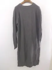 ◇ AMERICAN HOLIC アメリカン ホリック 長袖 膝下丈 ニット ワンピース サイズM グレー系 レディース E  【1304050011764】