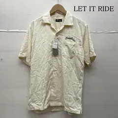 Let it Ride 初期半袖シャツ 黒 ボウリングシャツ Let it Ride 初期半袖シャツ 黒 ボウリングシャツ