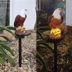 鳥よけ×インテリア 鷹タカLED ソーラーライト ガーデンライト ガーデンオーナメント 動物光る 庭 インテリア 屋外 防水 テラス 歩道装飾用 ya