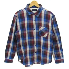 レイジブルー 長袖シャツ トップス チェック柄 メンズ Lサイズ 青×エンジ RAGEBLUE 【中古】のサムネイル