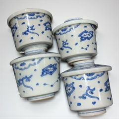 中国　古花瓶(壺) 赤い陶器の花瓶 花鳥模様 中国 美術 古玩 花瓶 壺 [鳥 紋 花柄