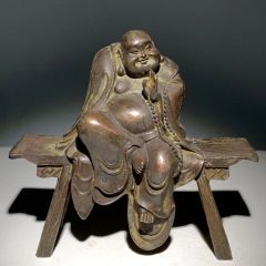 ✨鋳鉄製 達磨大師像静思置物 羅漢像 仙人像 古美術 骨董品 - メルカリ