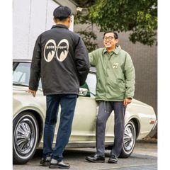 ムーンアイズ MOON Equipped アイシェイプ ボア コーチジャケット 黒 MOONEYES 正規品