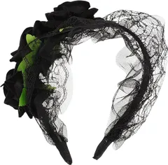 minkissy メイド カチューシャ ハロウィン 髪飾り 大人 ヘッドドレス 黒 カチューシャ ヘアアクセ  s717