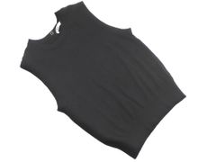 ZARA ザラ バックボタン ノースリーブ ニット セーター sizeM/黒 ◇■ レディース