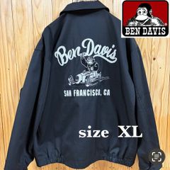 【古着】BENDAVIS(ベンデイビス)ワークジャケット XL 黒 刺繍 美品 スイングトップ