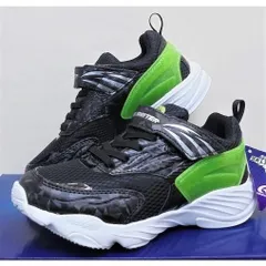 ★もっと速く！ムーンスターNEWシリーズ【スキルシューター】SK0002WS（サイクロン）ブラック20.0センチ