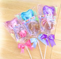 小さい子にも　プチバルーン付お菓子ブーケ♡3個　プチギフト　発表会　結婚式　卒業　卒園　ハロウィン　クリスマス　キャンディーブーケ　お菓子ブーケ　プレゼント　花束の代わりに　お配り用　色、形選べます　喜ばれる　映え　バルーンブーケ　お菓子ブーケ　可愛い　大人気