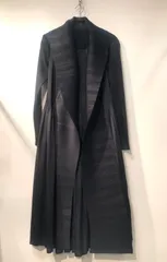 新品  上質アンサンブル調プリーツワンピース セレモニー式典フォーマルにも ブラック先ずはおすすめです！