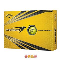 【新品未使用】 キャロウェイ (Callaway) ゴルフボール Warbird Warbird (ウォーバード) ゴルフボール 2ピース構造 2017 年モデル (1ダース) 並行輸入 イエロー 2ピース構造