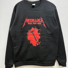 新品 メタリカ METALLICA 長袖 スウェット バンドTシャツ ミュージックTシャツ メンズ Lサイズ バンティー ブラック 黒T プリント
