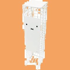【人気商品】オカトー(Okato) DickBuruna トイレットペーパーストッカー 5ロール 顔だけミッフィー miffy 幅13×奥行17×高さ60cm
