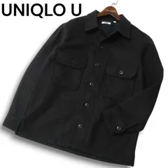 UNIQLO U ユニクロ ユー ルメール 秋冬 ウール混★ フリース シャツ ジャケット Sz.M　メンズ グレー