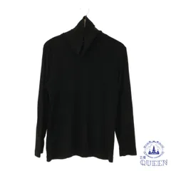 ☆美品☆ UNIQLO ユニクロ トップス ニット セーター ハイネック シンプル 大きいサイズ 長袖 レディース ブラック XL 901-13472 送料無料 古着