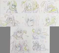 □カードキャプターさくら セル画 原画セット＆レイアウト 合計5枚