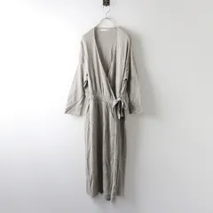 美品evam evaリネン100%ワンピース evam eva(エヴァム エヴァ) vie ライジングリネン ワンピース