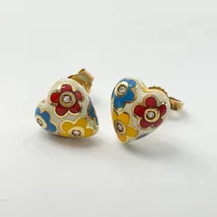 【Ponte Vecchio】ハートモチーフ ピアス 18k Ponte Vecchio ポンテヴェキオ ハート ダイヤモンド ピアス 両耳