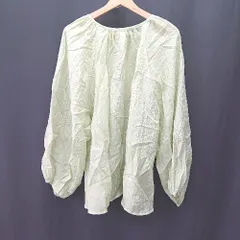 ◇ ⊂ ◎●未使用● CIAOPANIC TYPY バックリボン付き 長袖 シアーブラウス サイズ1 ライトグリーン レディース E  【1411210014333】