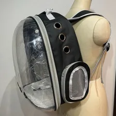 リュック式　ペットバック　ブラック　子犬　子猫　小動物　便利　かわいい