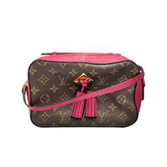 【真贋判定済】LOUIS VUITTON ルイヴィトン サントンジュ M43557 モノグラム×ピンク レディースバッグ B04125T6RY