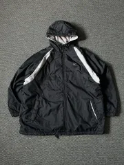 00s NIKE リバーシブル ナイロン フリース フード ジャケット (105-110)
