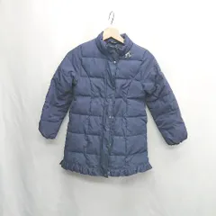 ◇ ⊆ Petit main 裏地柄あり 長袖 ダウンジャケット サイズS ネイビー系 レディース E  【1505220002616】