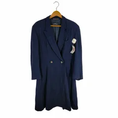 トリココムデギャルソン tricot COMME des GARCONS AD表記無 総柄ジャガード ウール混 フレア プリーツ チェスターコート レディース 表記無 のサムネイル