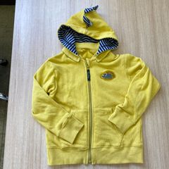 kladskap　裏パイル トサカフードつきサガラ恐竜ワッペンパーカー　120