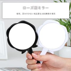 ミラー　ブラック　ローズ　新品未使用 ハンドミラー 手鏡 ブラック 黒 ローズ バラ - メルカリ